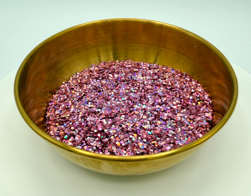 Bend and Snap Extra Chunky Pink Holographic Biodegradeable Glitter