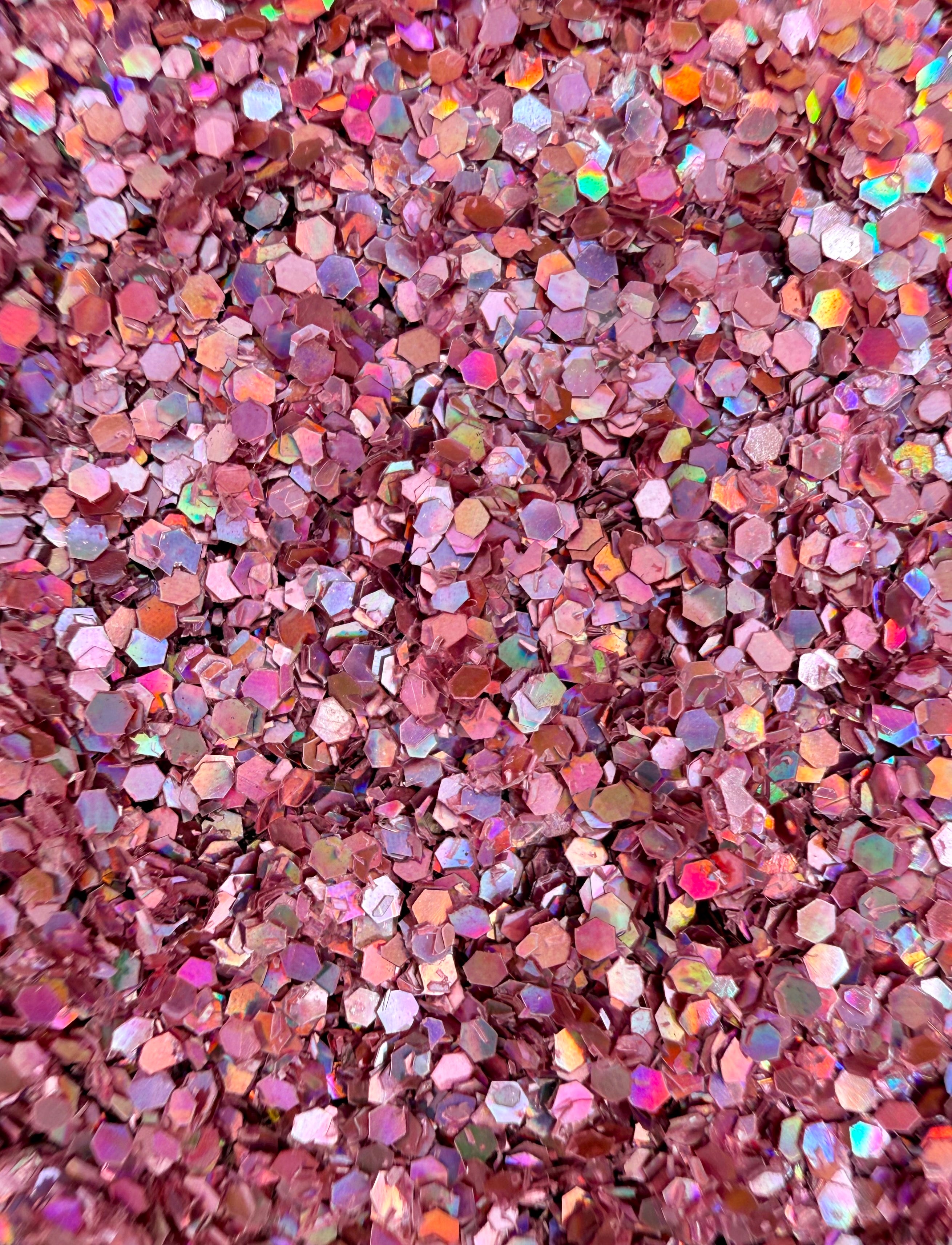 Bend and Snap Extra Chunky Pink Holographic Biodegradeable Glitter
