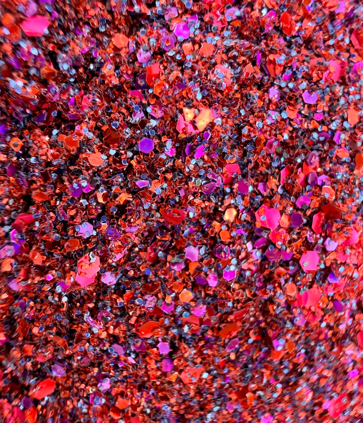 Scarlet Maroon Biodegradeable Glitter Mix