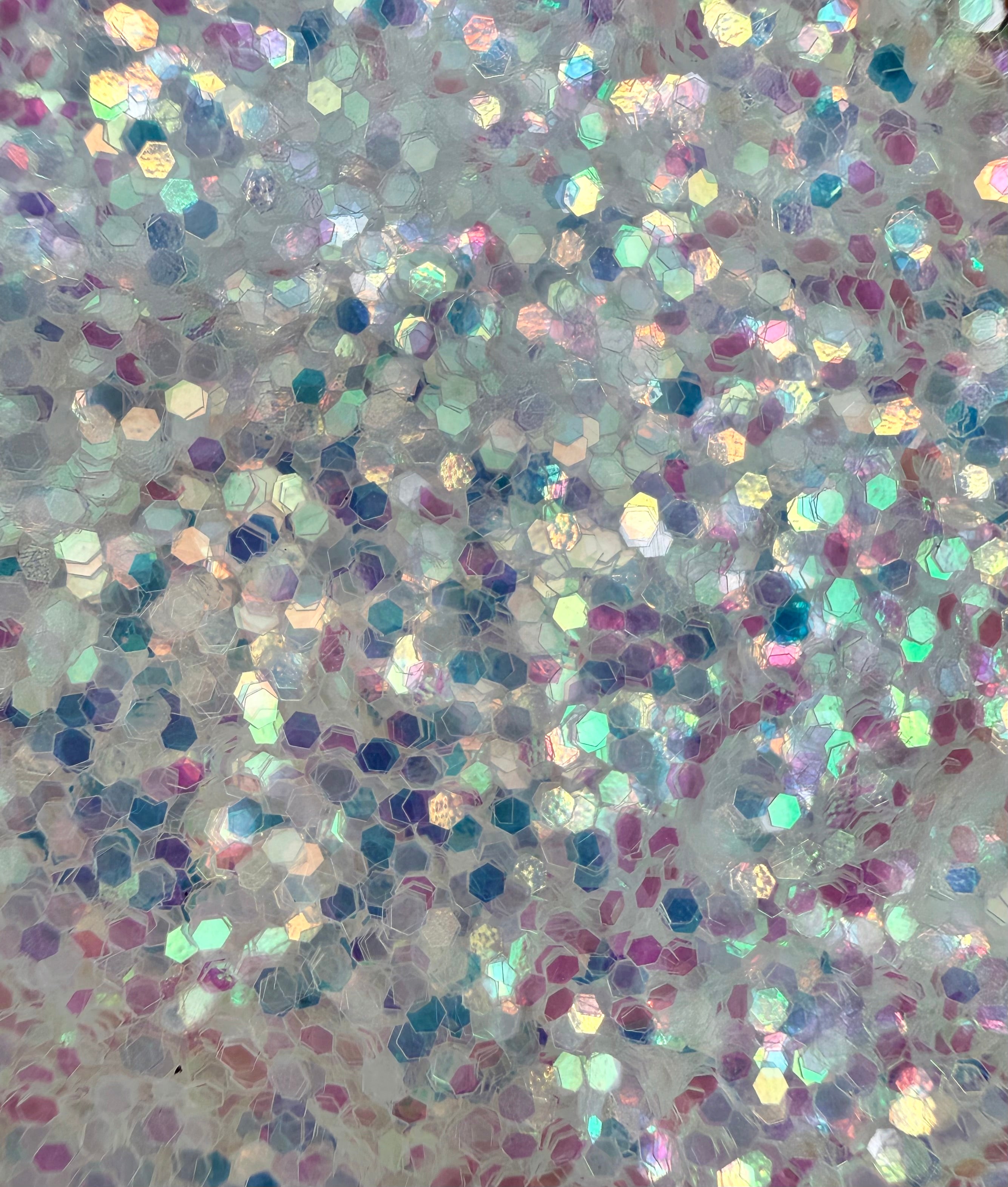 White Wedding Extra Chunky Iridescent Biodegradable Glitter