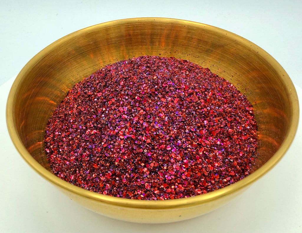 Scarlet Maroon Biodegradeable Glitter Mix