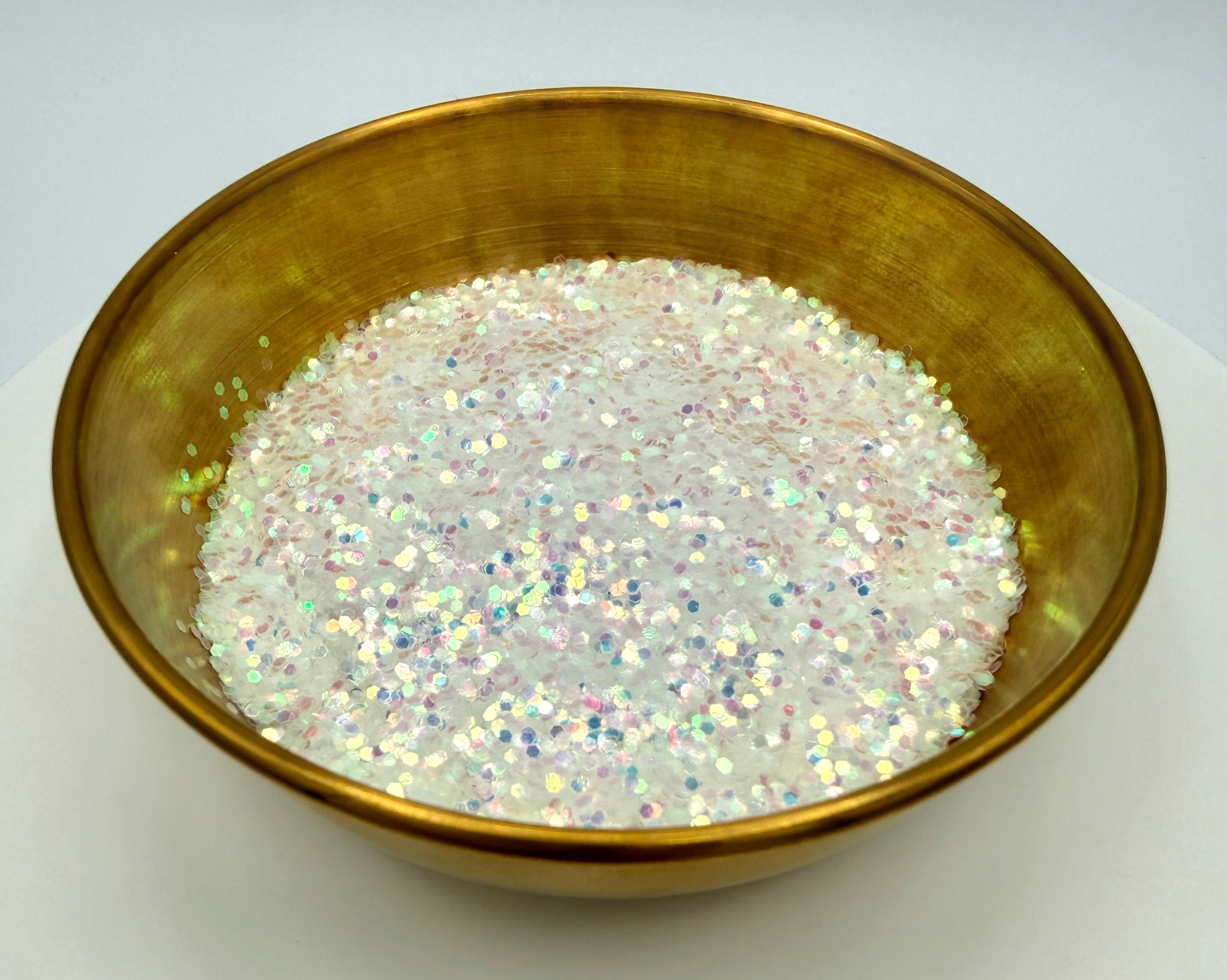 White Wedding Extra Chunky Iridescent Biodegradable Glitter