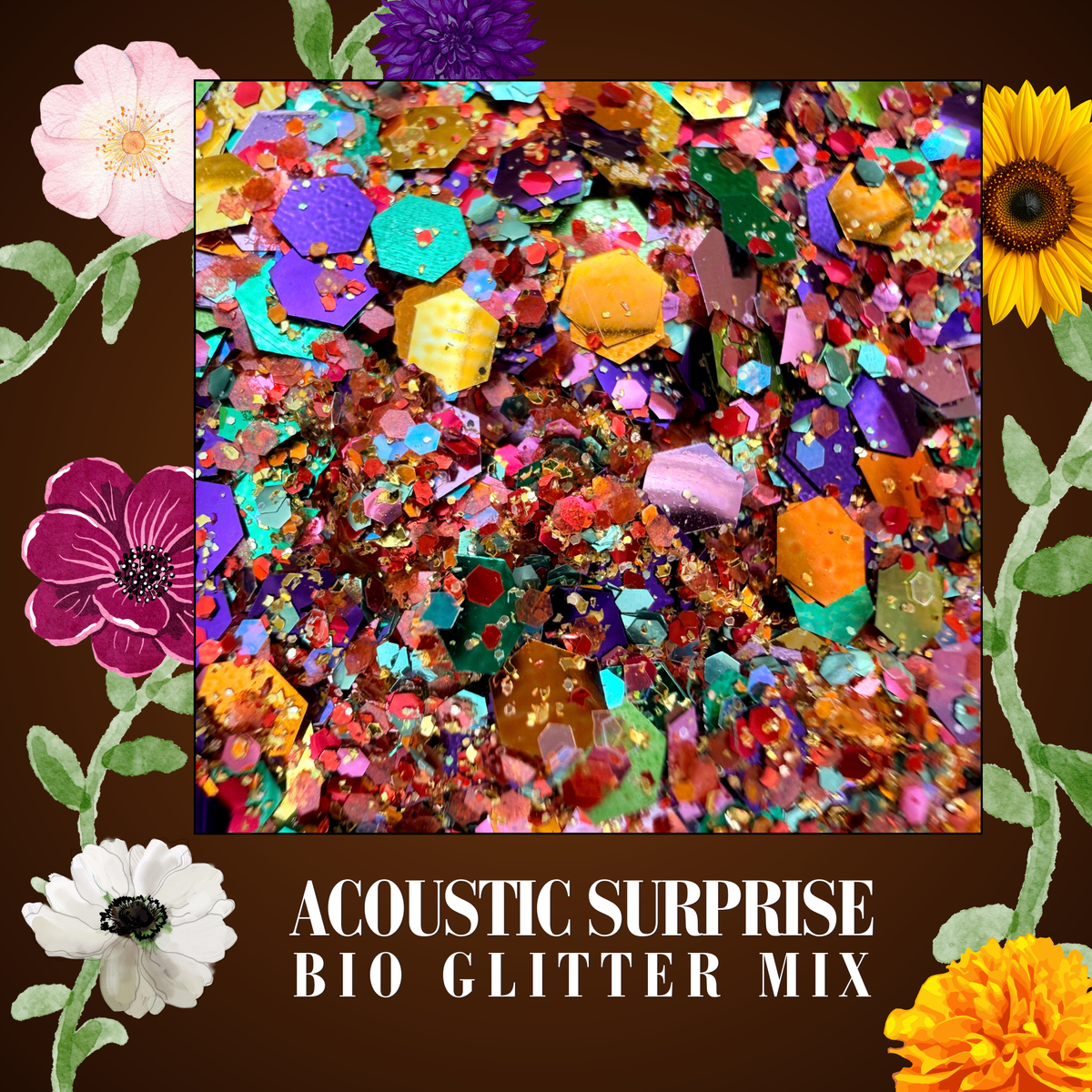 Acoustic Surprise Biodegradeable Glitter Mix