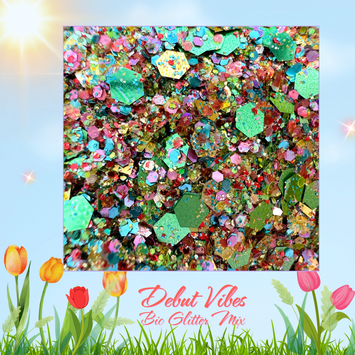 Debut Vibes Biodegradeable Glitter Mix