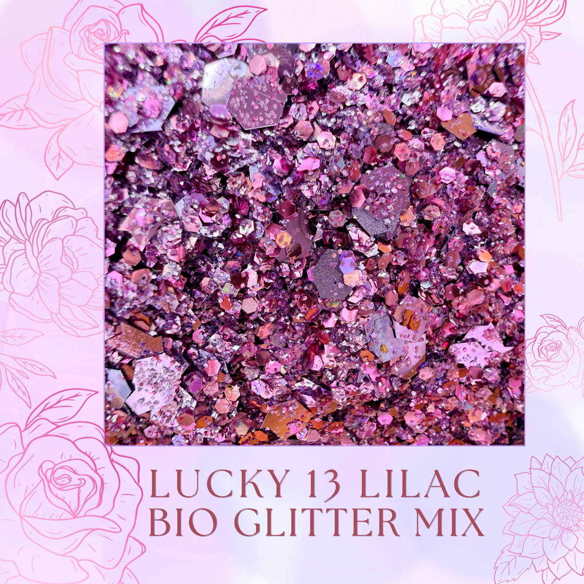 Lucky 13 Lilac Biodegradeable Glitter Mix