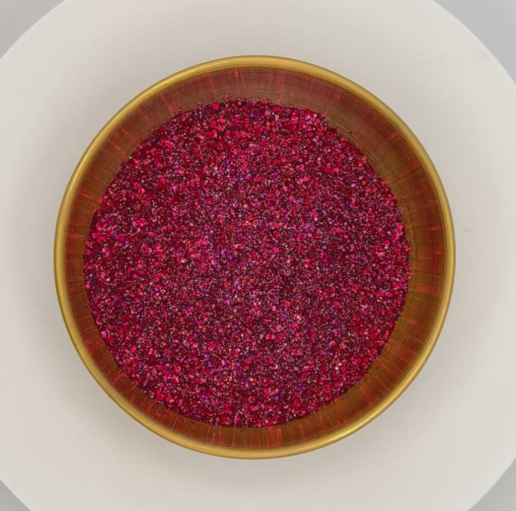 Scarlet Maroon Biodegradeable Glitter Mix