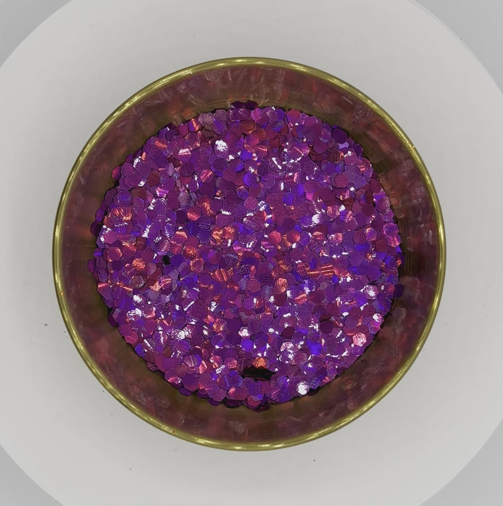 Purple Snowflakes Holographic Super Chunky Biodegradable Glitter