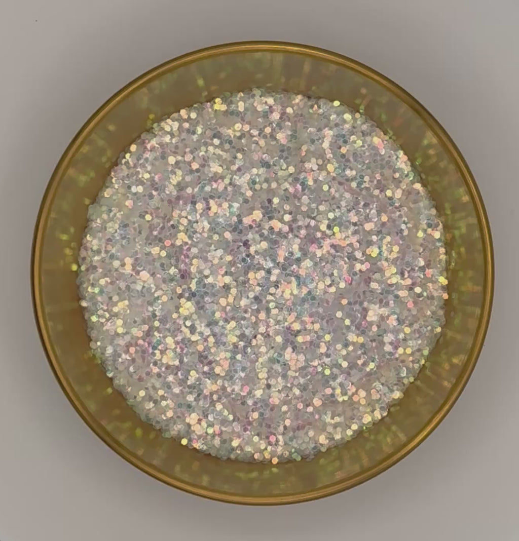 White Wedding Extra Chunky Iridescent Biodegradable Glitter