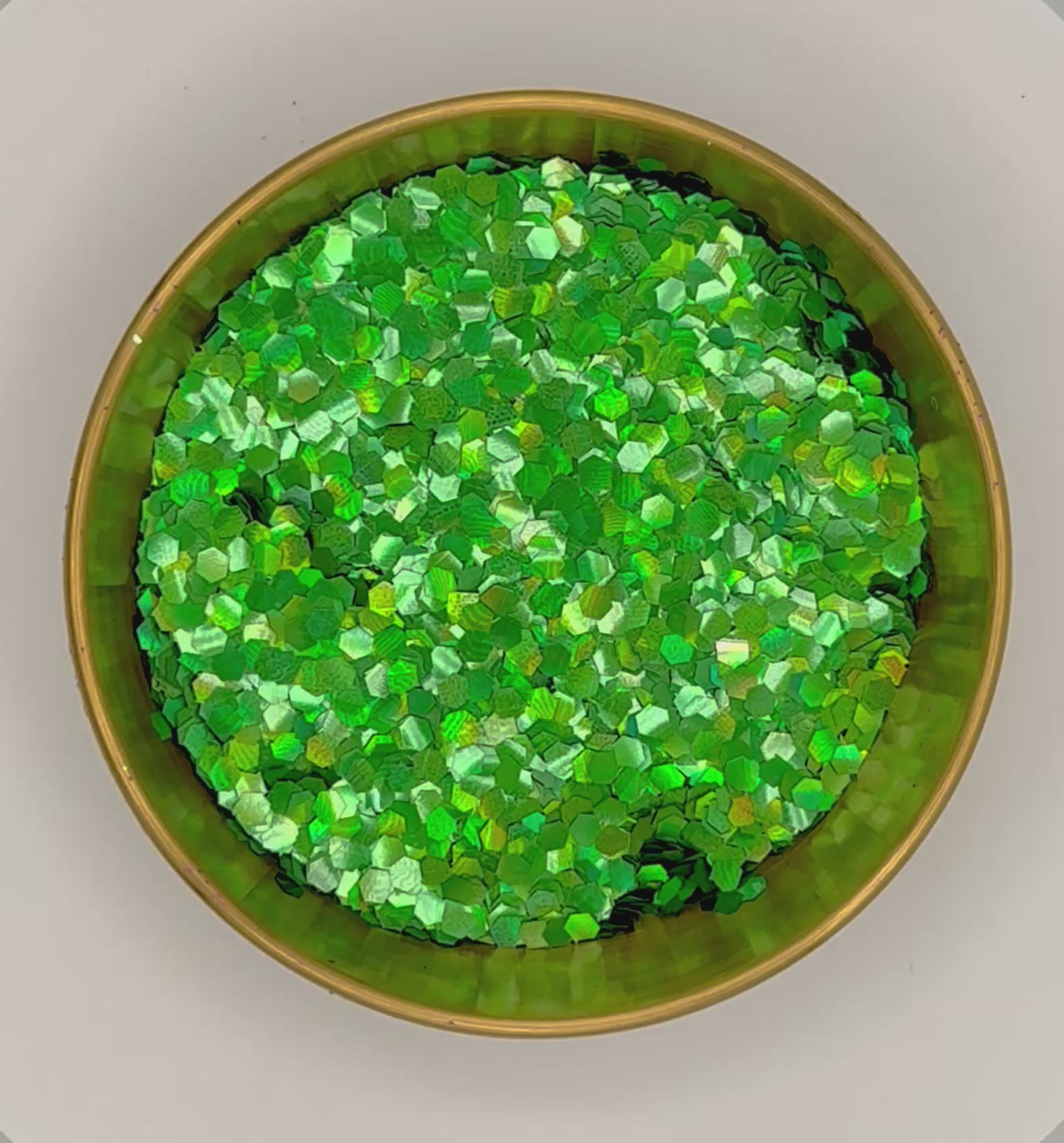 Puff Green Super Chunky Holographic Green Biodegradeable Glitter