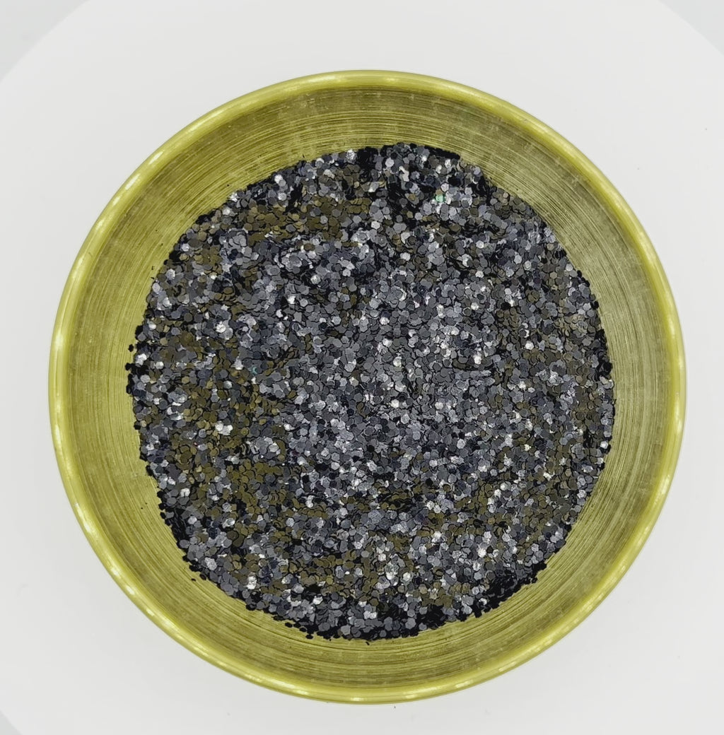 Elm Street Extra Chunky Black Biodegradable Glitter