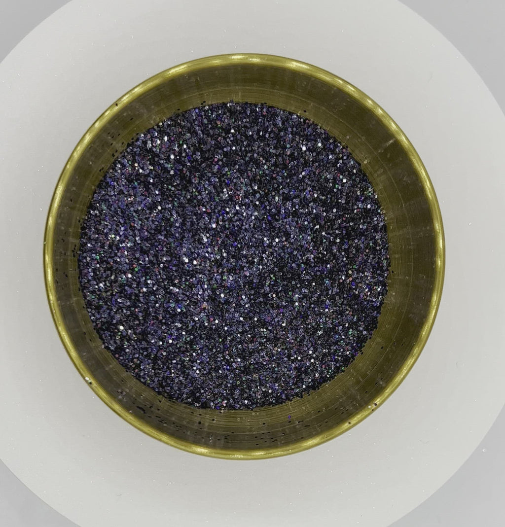 Running with the Night Chunky Black Holographic Biodegradable Glitter
