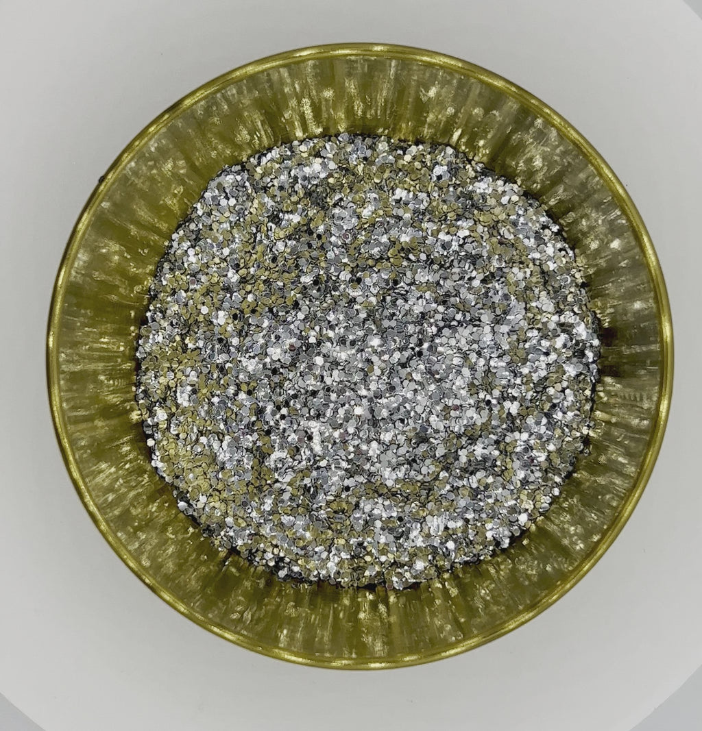 Silver Shadow Extra Chunky Biodegradable Glitter