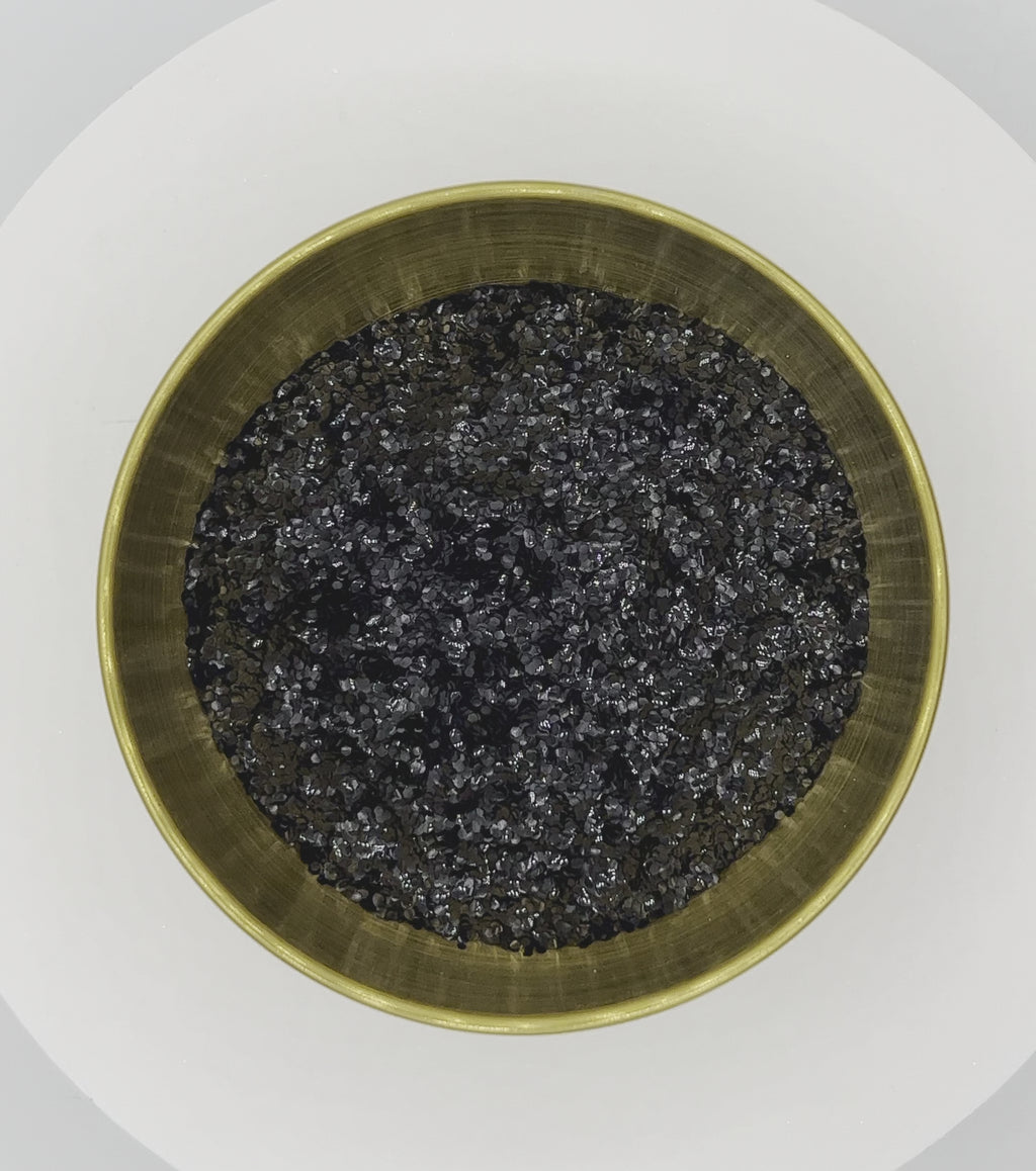 The Birds Extra Chunky Black Biodegradable Glitter