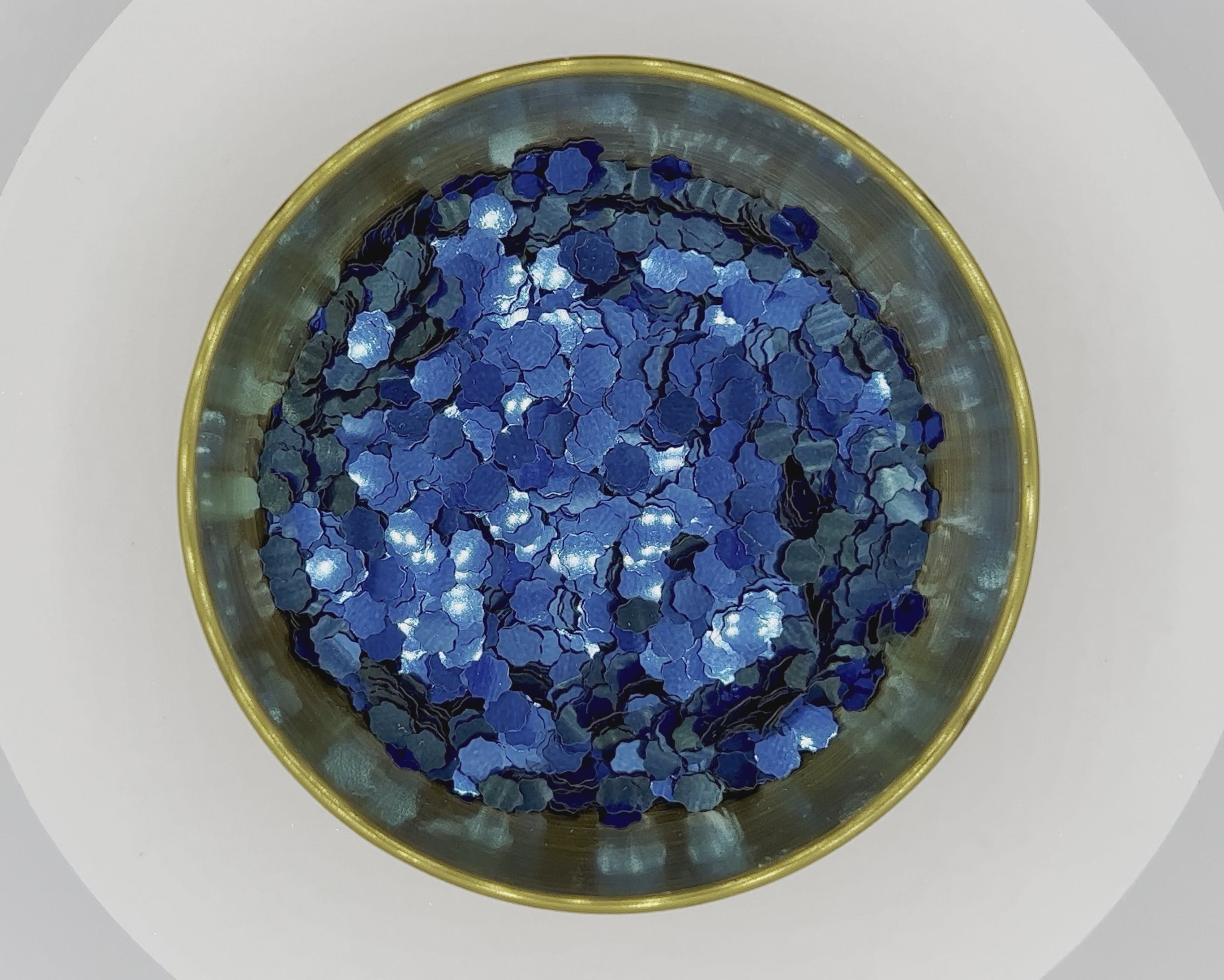 Field of Flowers Blue Metallic Biodegradable Glitter
