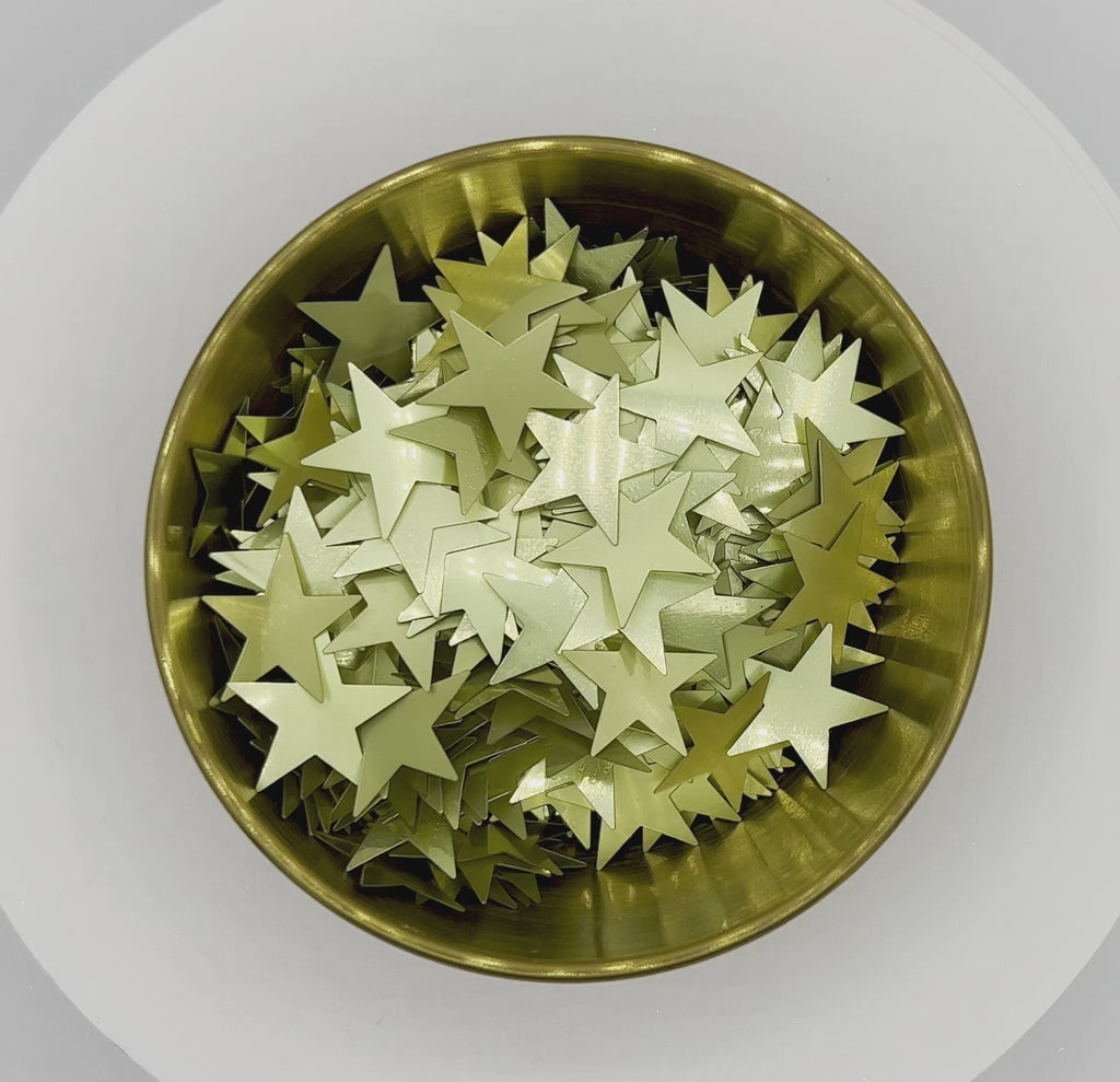 Waiting for a Star 3/4” Metallic Gold Biodegradable Glitter