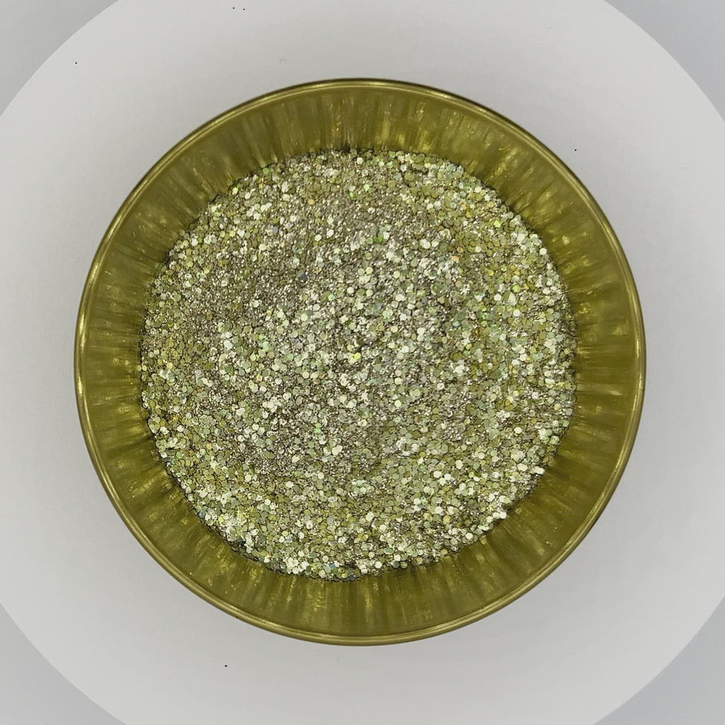 Who’s the Boss Gold Holographic Biodegradable Glitter Mix