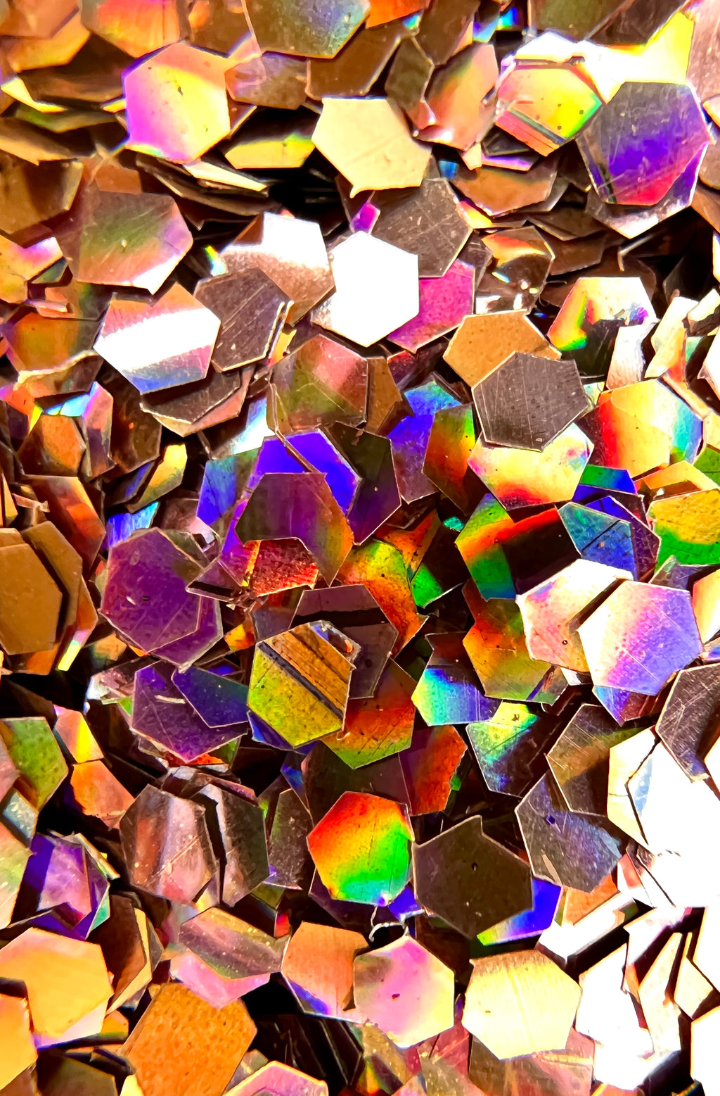 Faithfully Super Chunky Holographic Rose Gold Biodegradable Glitter
