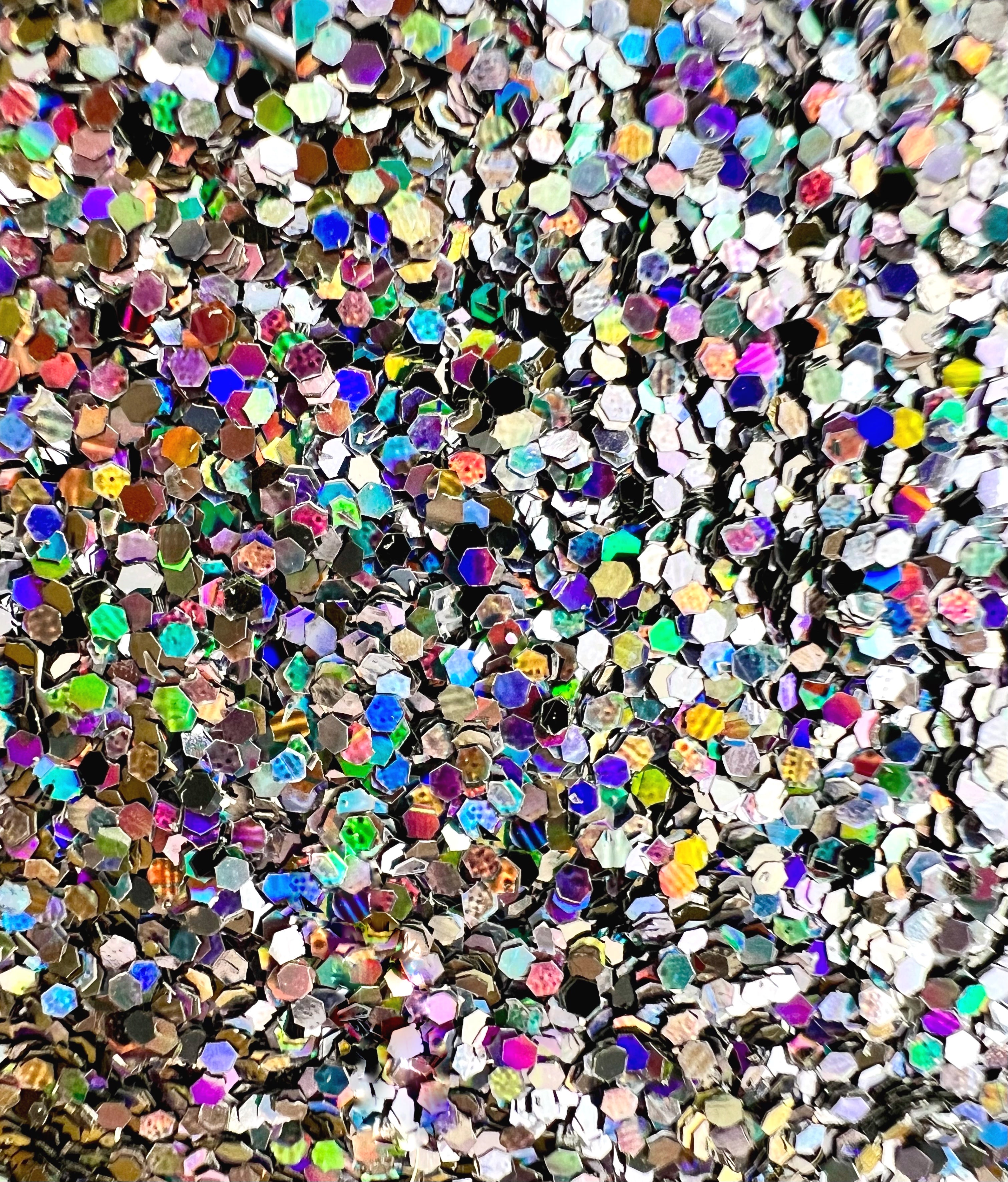 Terminator Extra Chunky Black Holographic Biodegradable Glitter