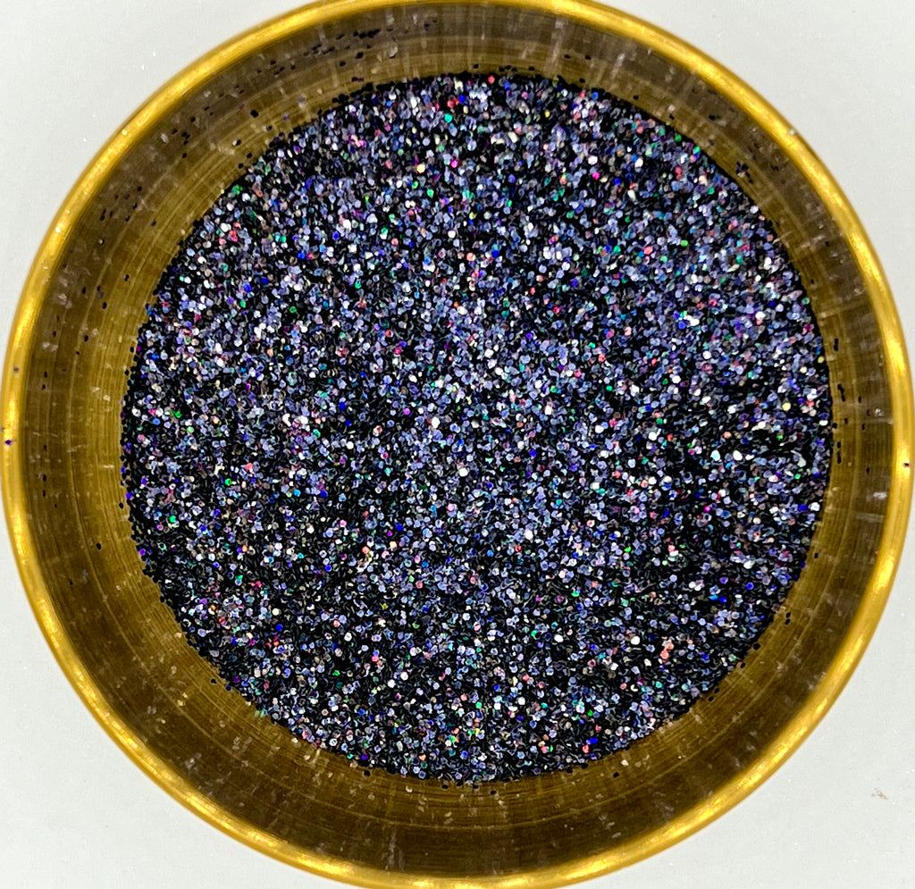 Running with the Night Chunky Black Holographic Biodegradable Glitter