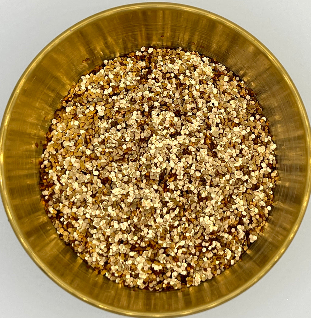 Solid Gold Dancing Chunky Biodegradable Glitter