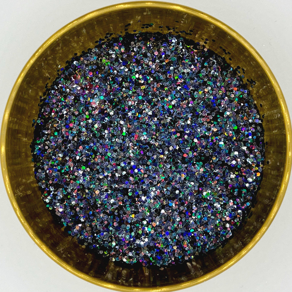 Terminator Extra Chunky Black Holographic Biodegradable Glitter