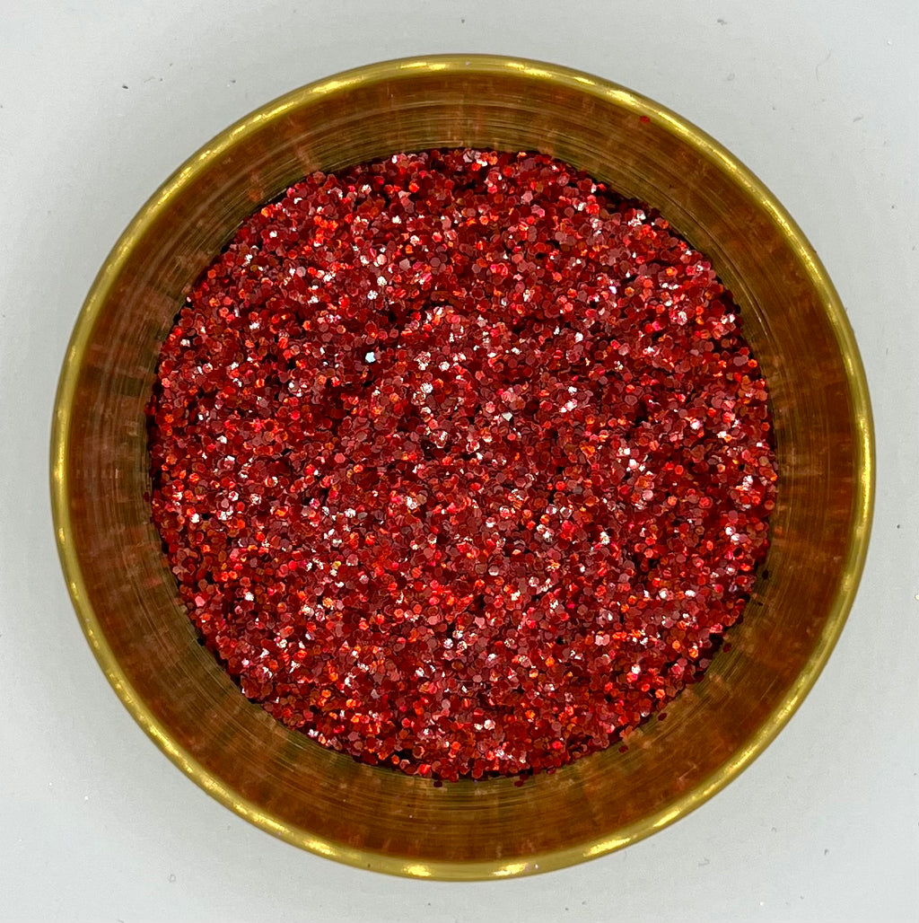 Ghostbuster Extra Chunky Red Holographic Biodegradable Glitter