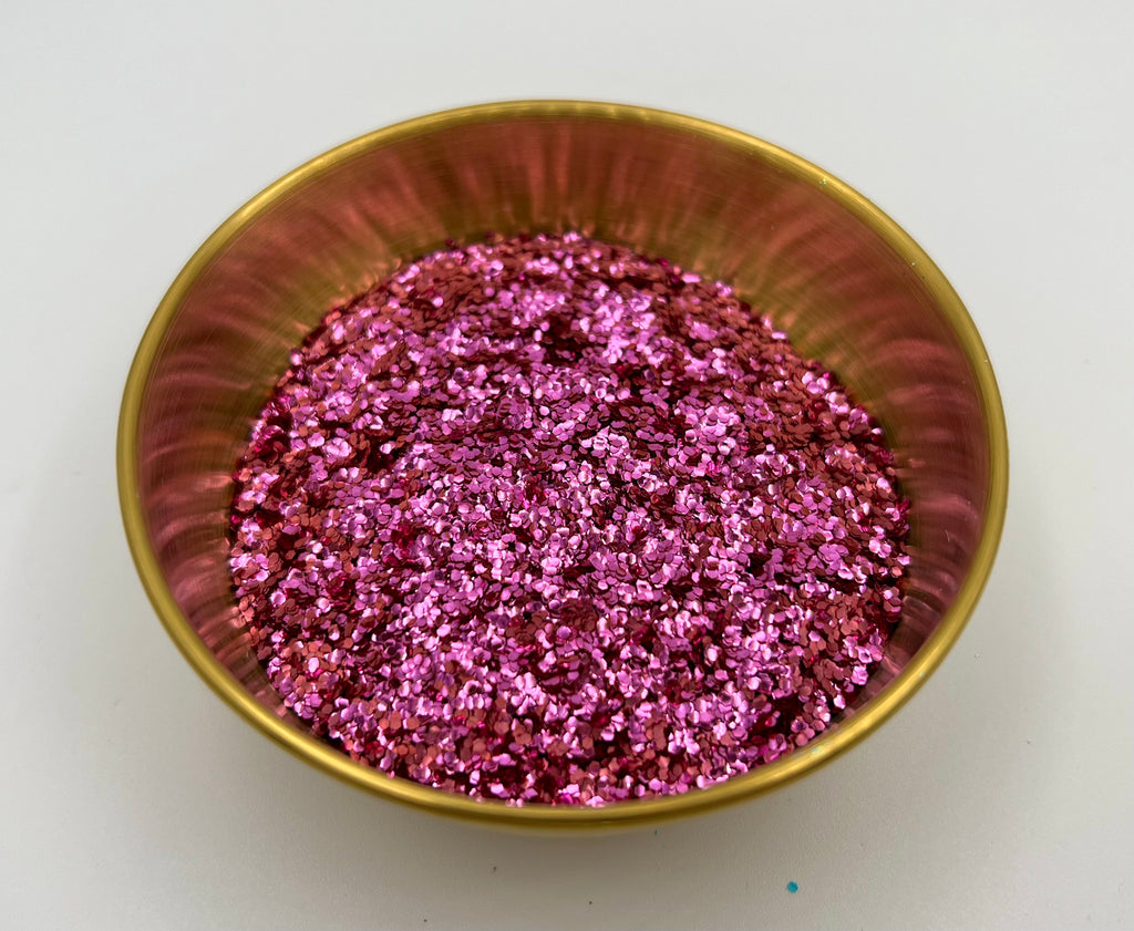 Andie's Dress Extra Chunky Pink Biodegradable Glitter