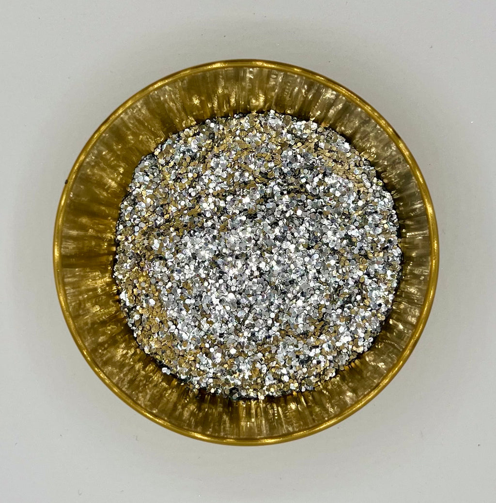 Silver Shadow Extra Chunky Biodegradable Glitter