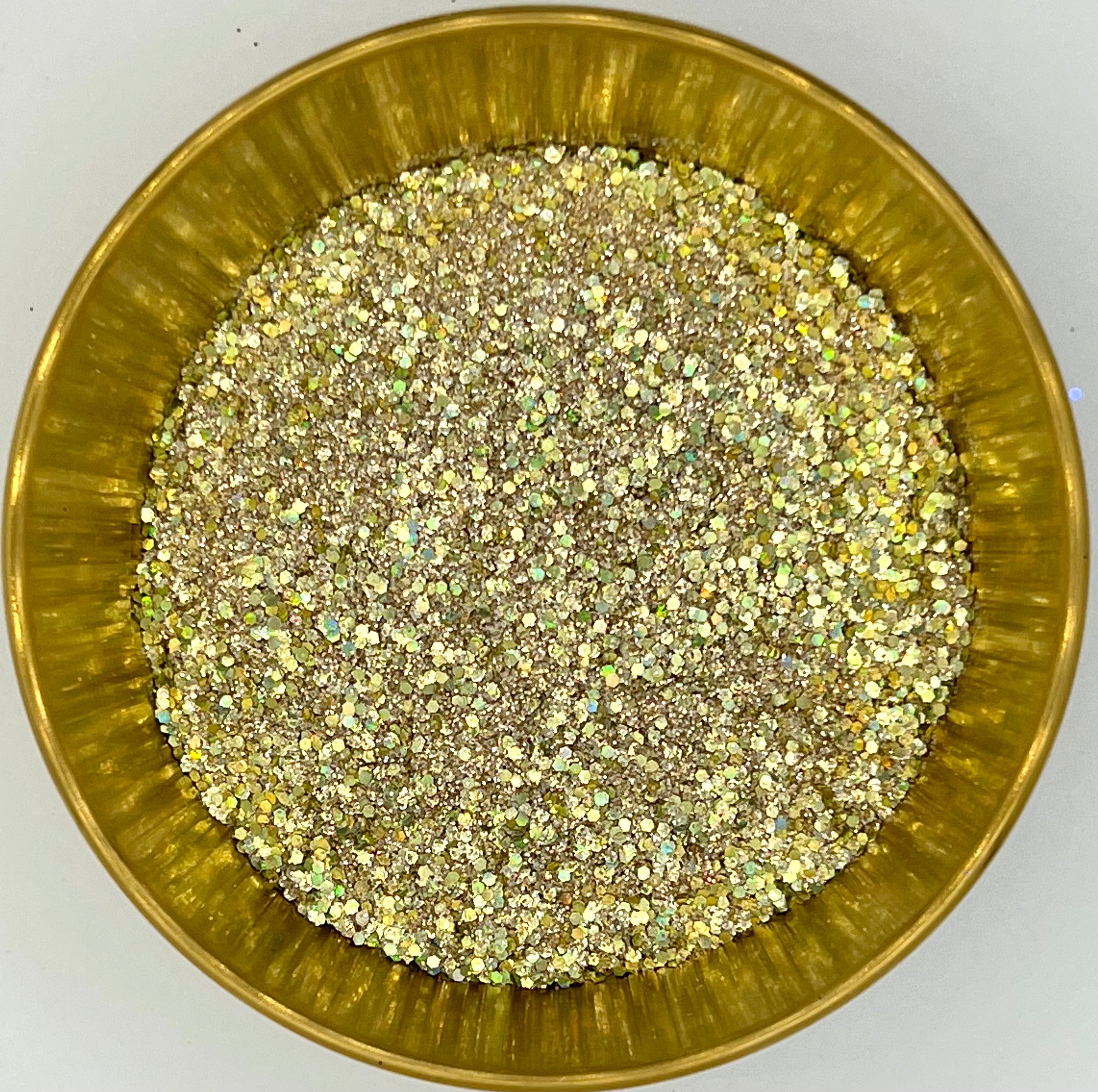 Who’s the Boss Gold Holographic Biodegradable Glitter Mix